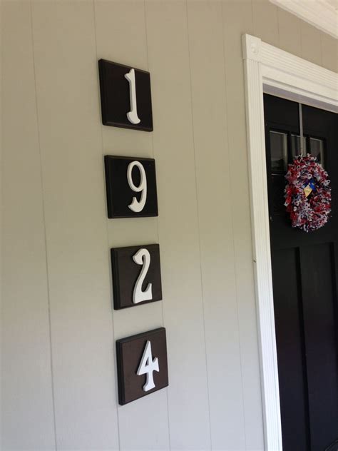 paint metal house numbers|before and after painting house numbers.